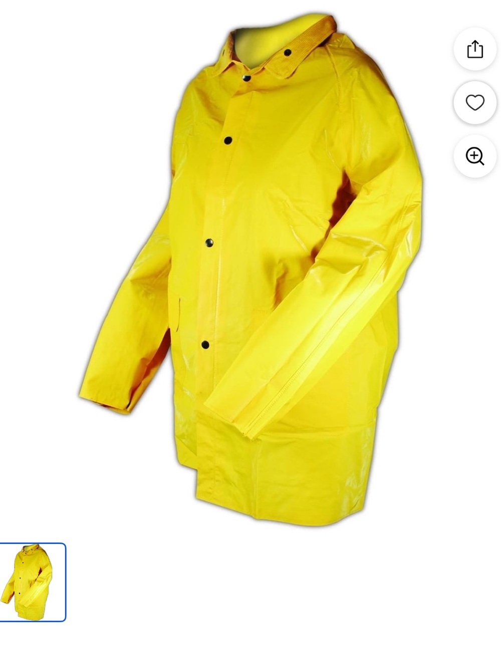 Men's Waterproof Yellow Hooded Raincoat